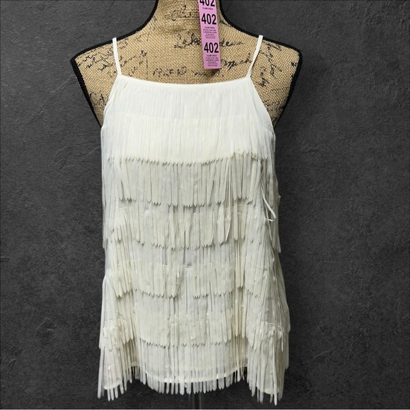 402 - GUESS SPAGHETTI STRAP FRINGE TOP - Picture 4 of 14